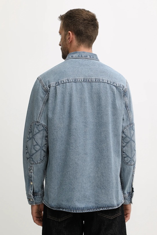 Odzież Calvin Klein Jeans koszula jeansowa LV04RD747G niebieski