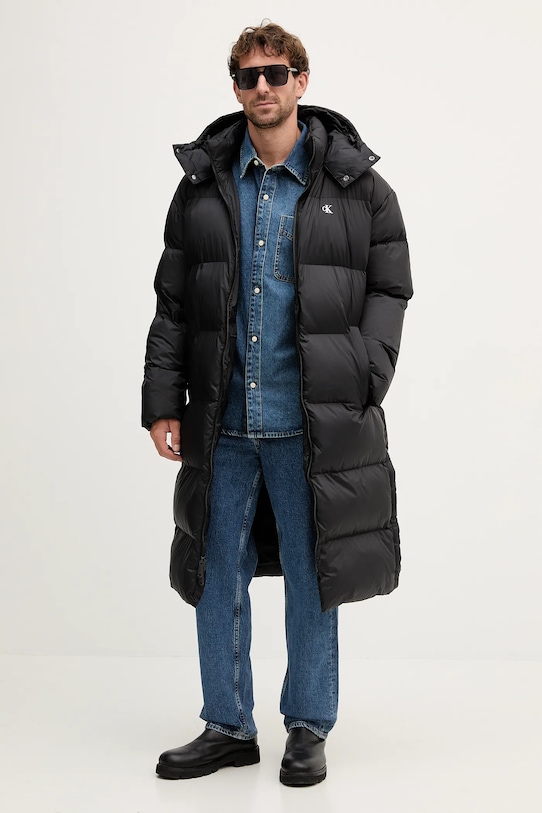 Calvin Klein Jeans koszula jeansowa LV04RD764G niebieski AW25