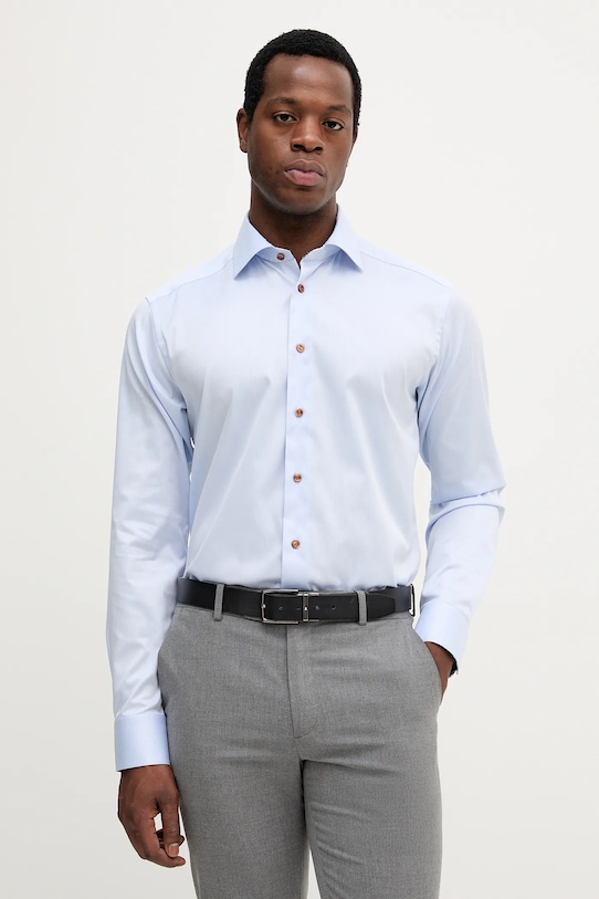 Eton koszula bawełniana bawełna niebieski 100013892