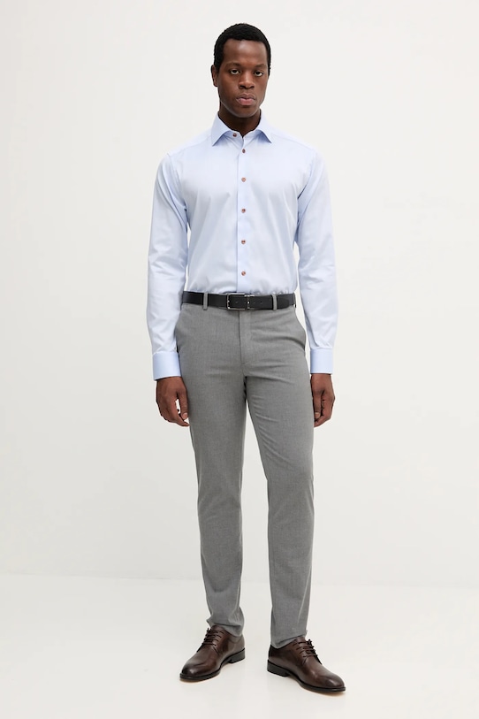 Eton koszula bawełniana 100013892 niebieski AW25