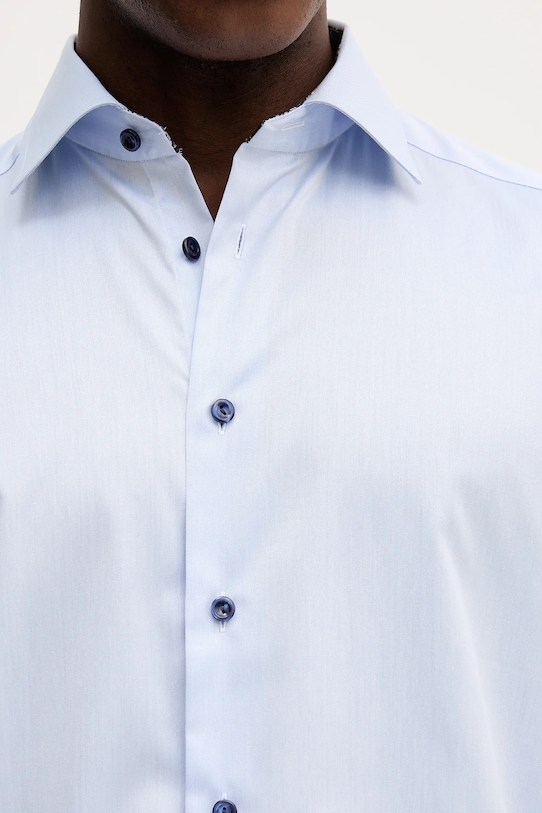 Eton cămașă din bumbac 100014396 albastru