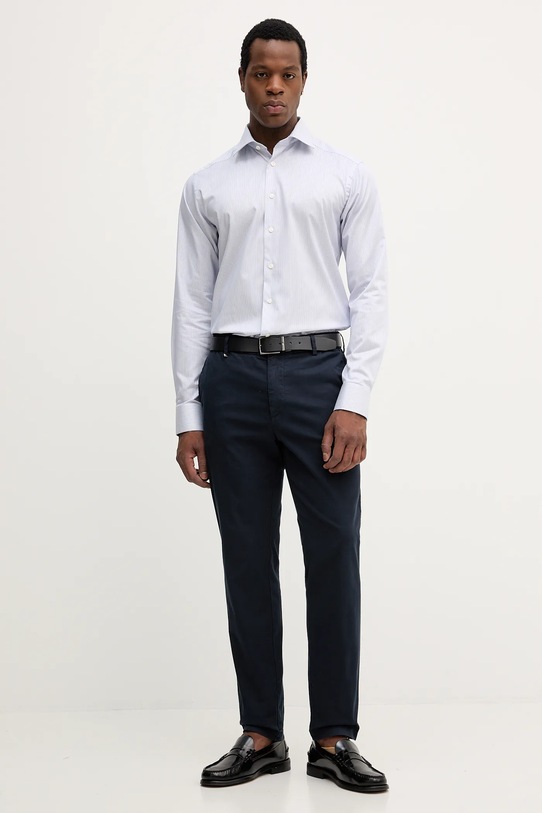 Eton koszula bawełniana 100014394 niebieski AW25