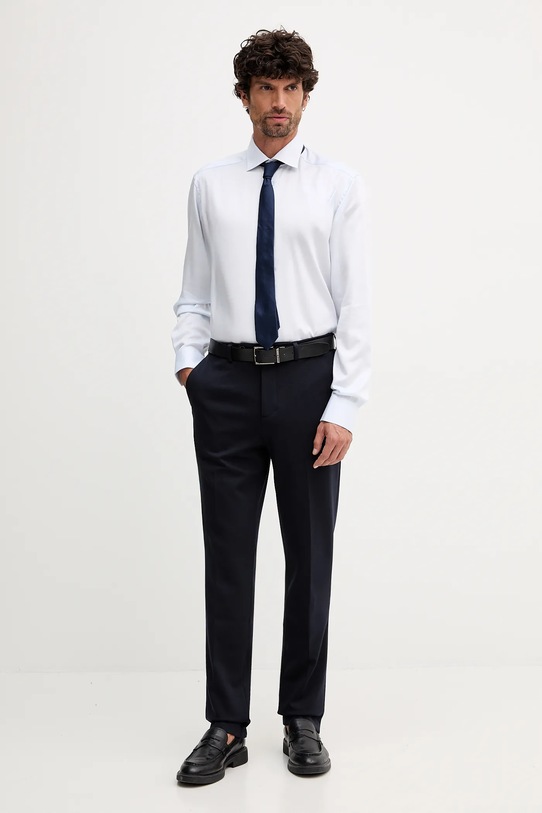 Eton koszula bawełniana 100013938 niebieski AW25