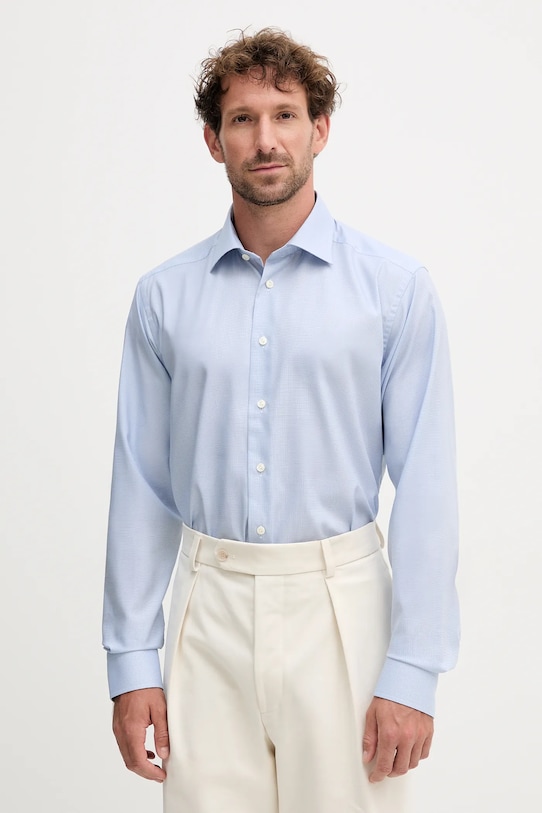 Eton koszula bawełniana klasyczny niebieski 100014442