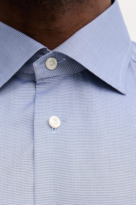 Eton cămașă din bumbac 100014442 albastru