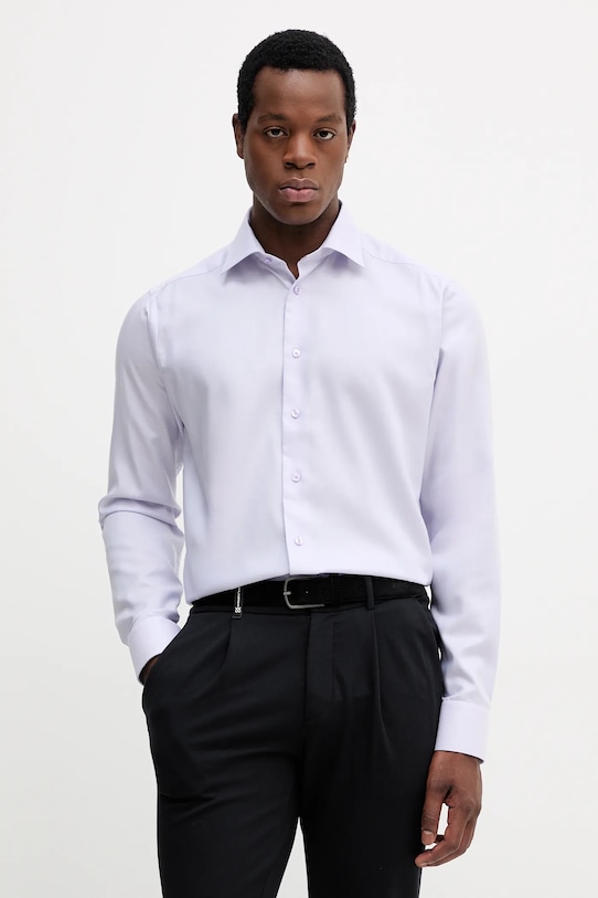 Eton koszula bawełniana bawełna fioletowy 100013943