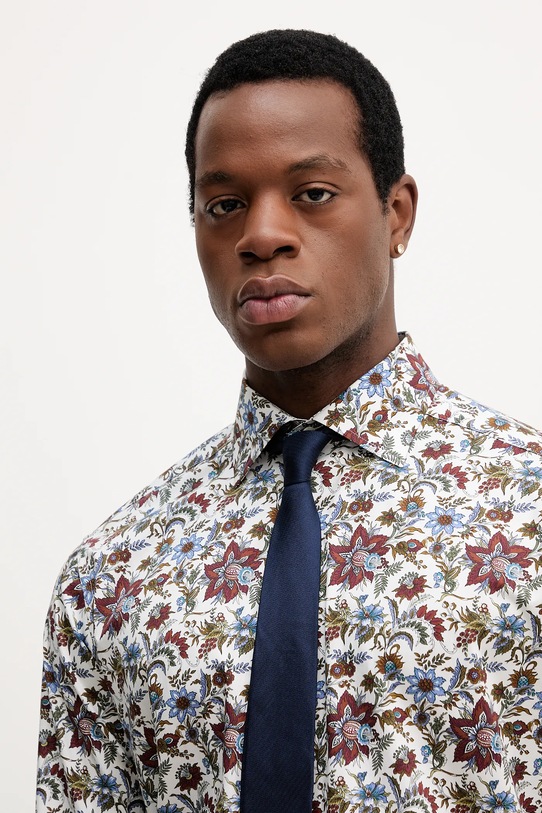 Eton koszula bawełniana biały 100013941