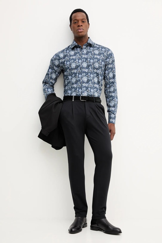 Eton cămașă din bumbac 100013941 bleumarin AW25