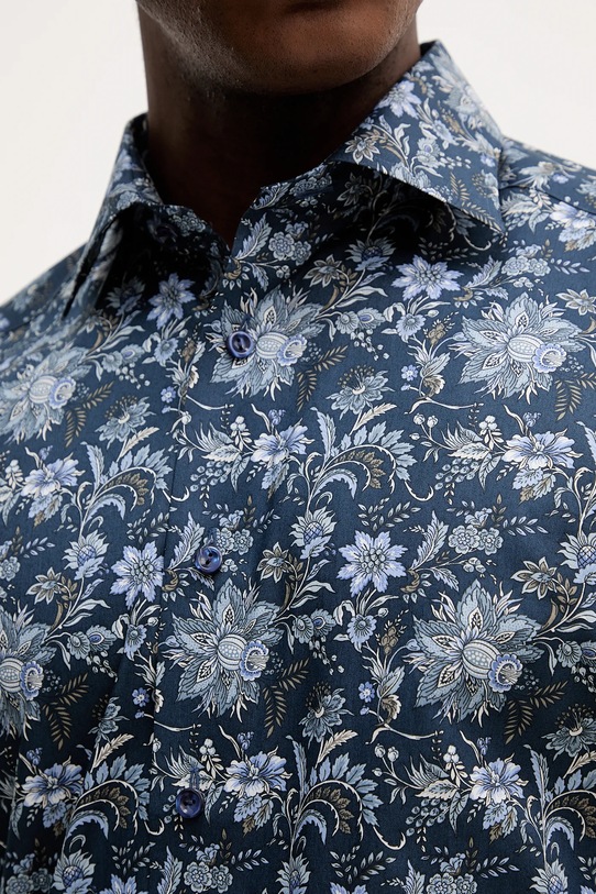 Eton cămașă din bumbac 100013941 bleumarin