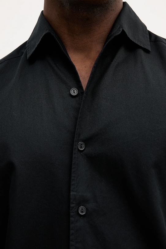 Eton koszula bawełniana 100013973 czarny