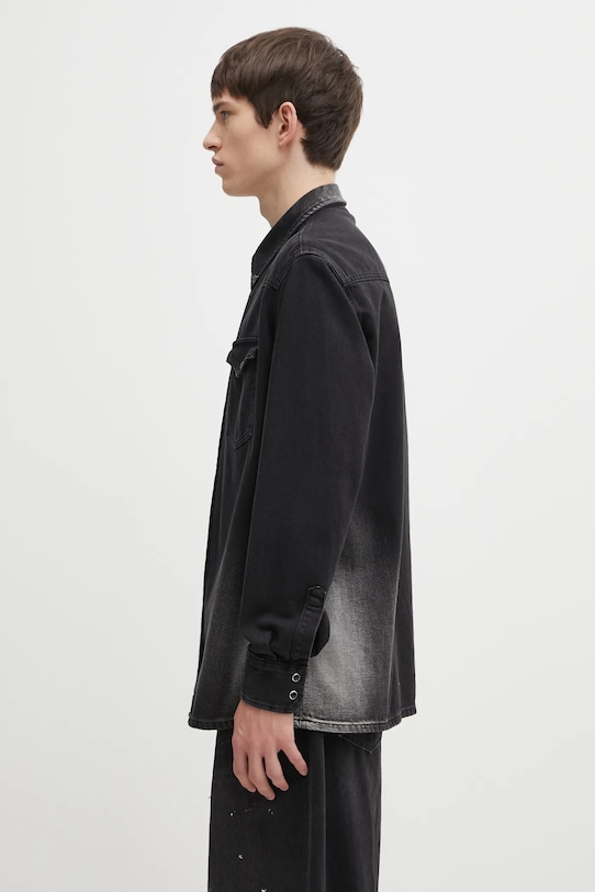 MM6 Maison Margiela koszula jeansowa SH2DT0024.M30011.969 czarny AW25