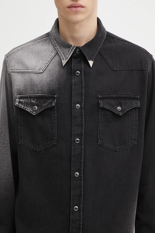 MM6 Maison Margiela koszula jeansowa czarny SH2DT0024.M30011.969