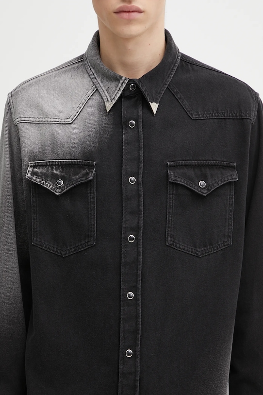 MM6 Maison Margiela koszula jeansowa czarny SH2DT0024.M30011.969