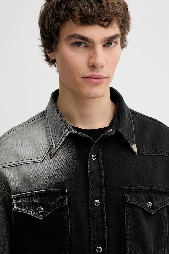 MM6 Maison Margiela koszula jeansowa czarny SH2DT0024.M30011.969