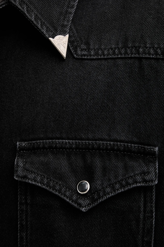 MM6 Maison Margiela koszula jeansowa SH2DT0024.M30011.969 czarny