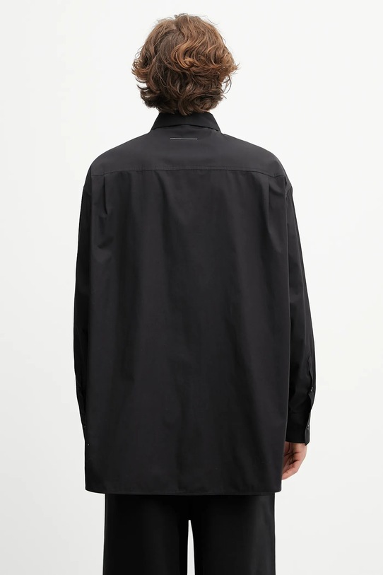 Odzież MM6 Maison Margiela koszula bawełniana SH0DT0034.M35480.900 czarny