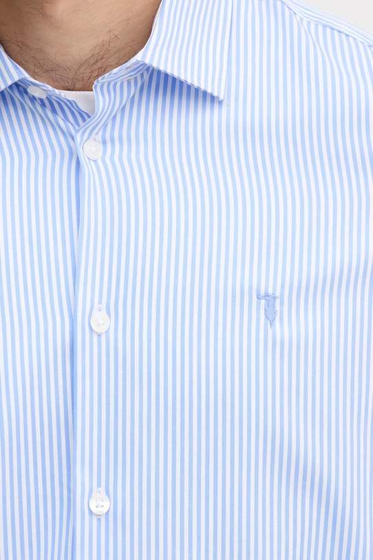 Trussardi koszula bawełniana 5007N000009N niebieski