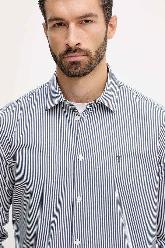Trussardi koszula bawełniana granatowy 5007N000009N