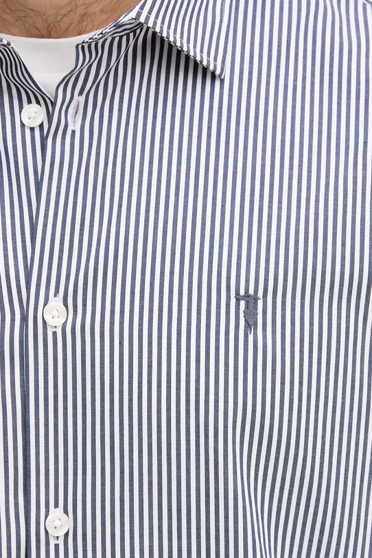Trussardi koszula bawełniana 5007N000009N granatowy