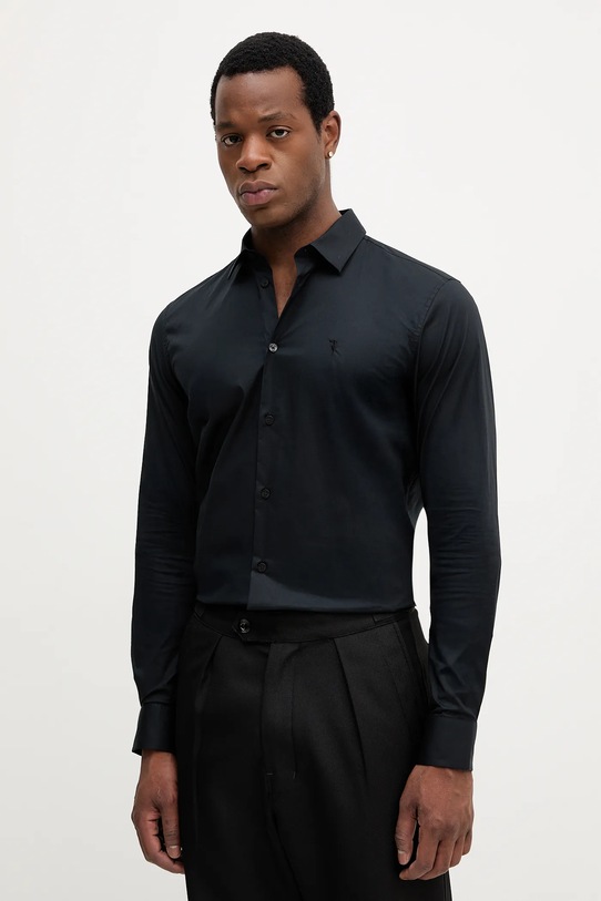 Trussardi koszula z elastanem czarny 5004N000006N