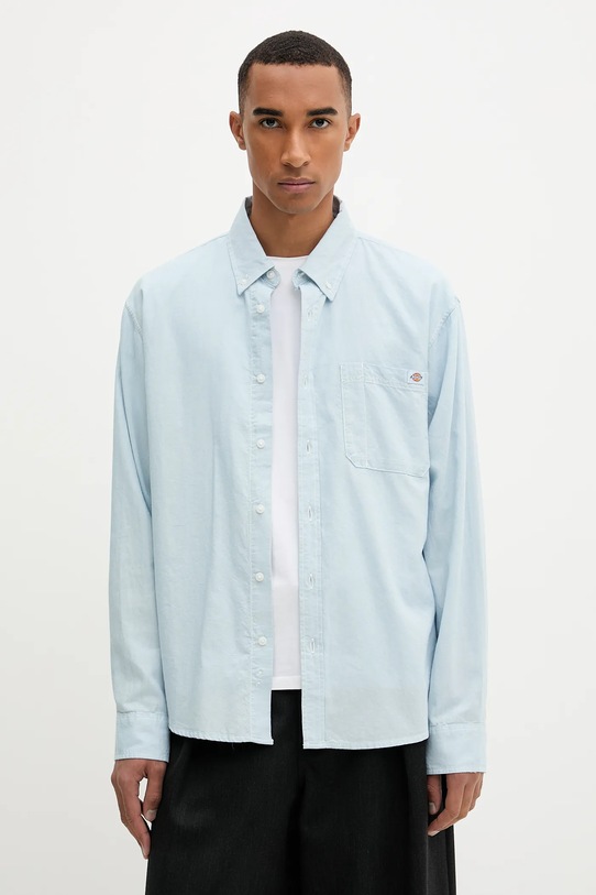 Бавовняна сорочка Dickies casual блакитний DK0A87PY