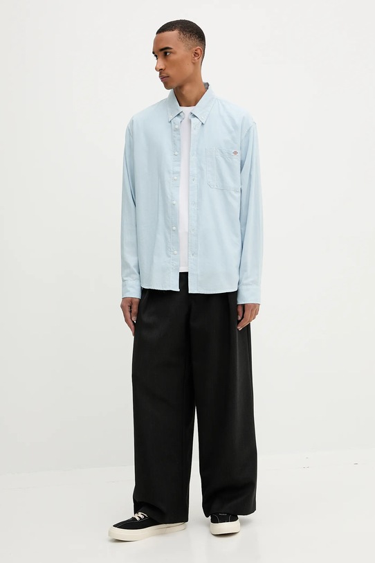 Dickies koszula bawełniana DK0A87PY niebieski AW25