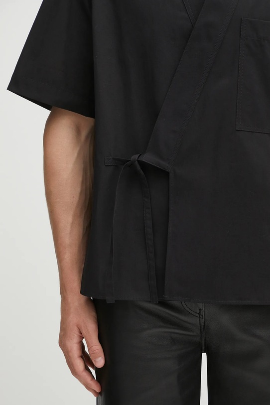 Kenzo koszula bawełniana Kimono Short Sleeve czarny FF65CH1269LP