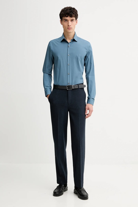 Calvin Klein koszula LV019EU037 niebieski AW25