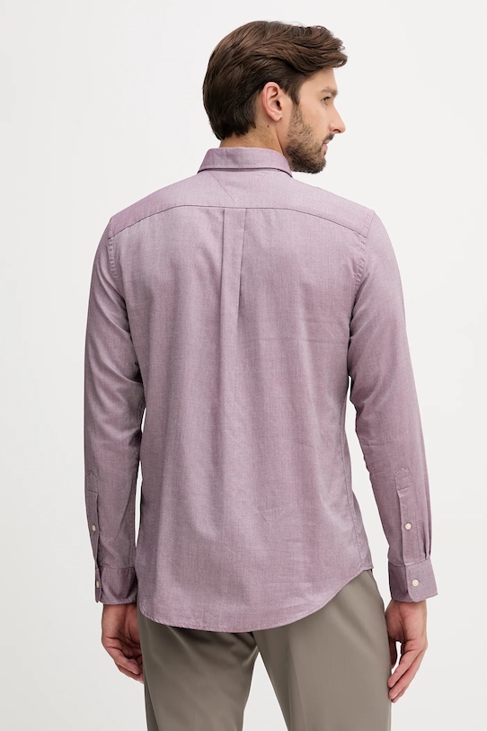 Oblečenie Bavlnená košeľa Tommy Hilfiger MW0MW40461 burgundské