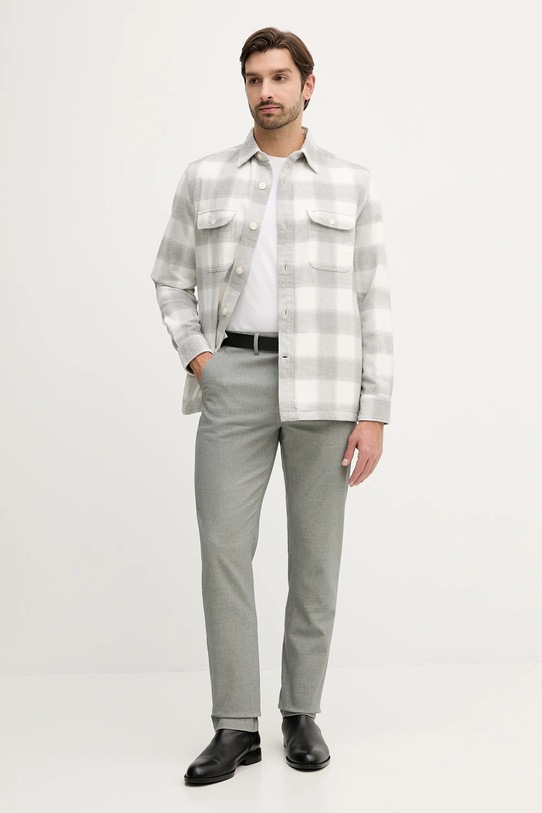 Tommy Hilfiger koszula bawełniana MW0MW40483 szary AW25