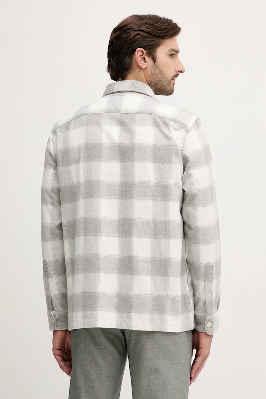 Odzież Tommy Hilfiger koszula bawełniana MW0MW40483 szary