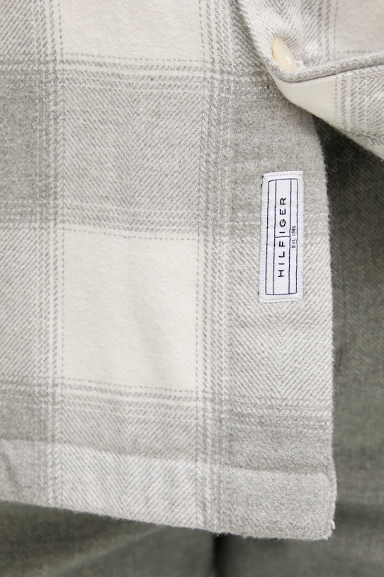 Tommy Hilfiger koszula bawełniana MW0MW40483 szary
