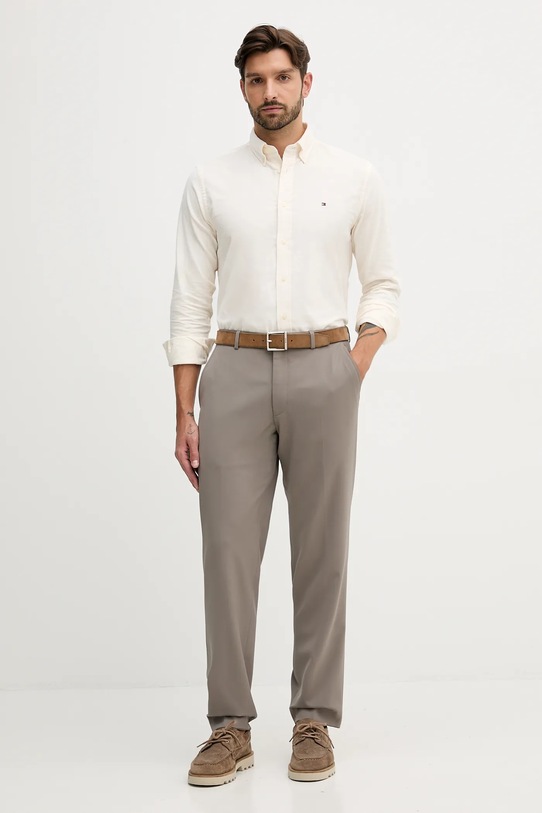 Tommy Hilfiger koszula sztruksowa MW0MW40486 beżowy AW25