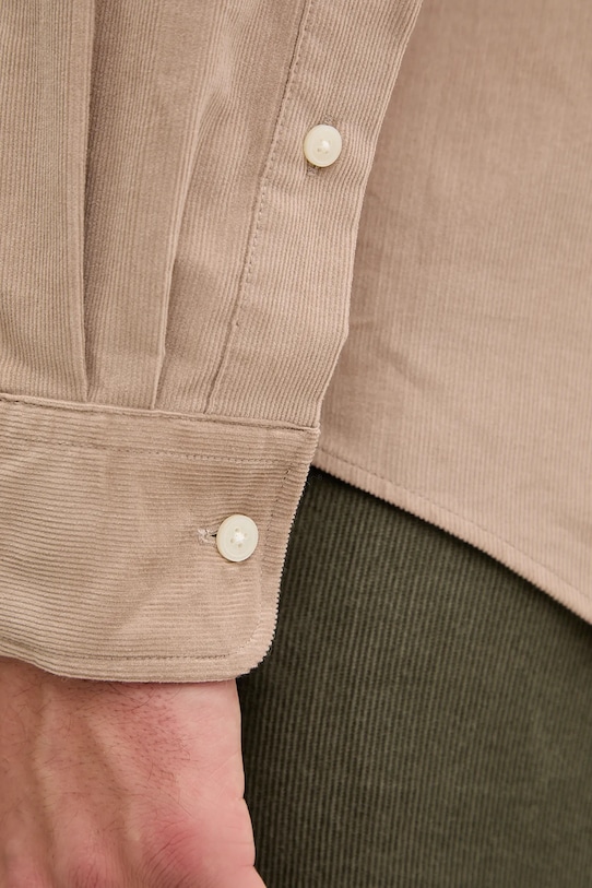 Вельветовая рубашка Tommy Hilfiger MW0MW40486 коричневый