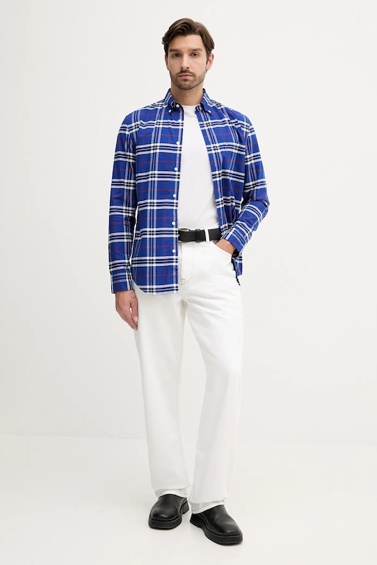 Tommy Hilfiger koszula bawełniana MW0MW40894 niebieski AW25