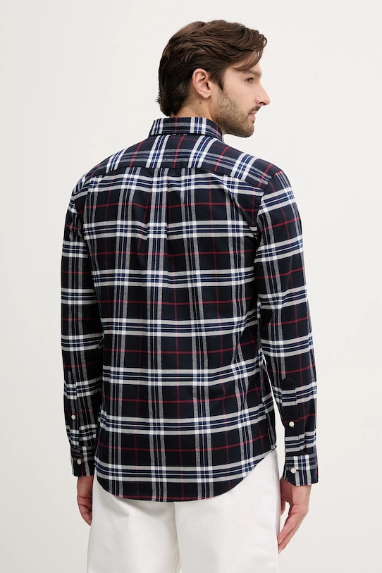 Odzież Tommy Hilfiger koszula bawełniana MW0MW40894 granatowy