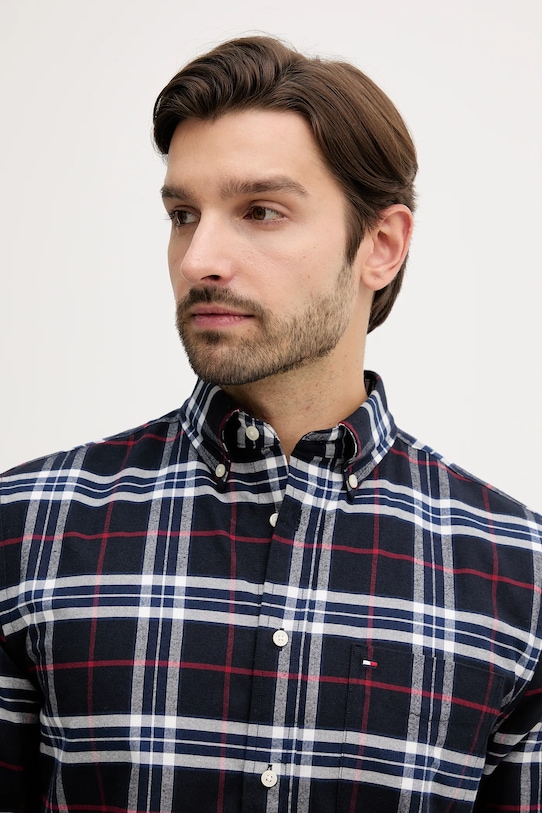 Tommy Hilfiger koszula bawełniana granatowy MW0MW40894