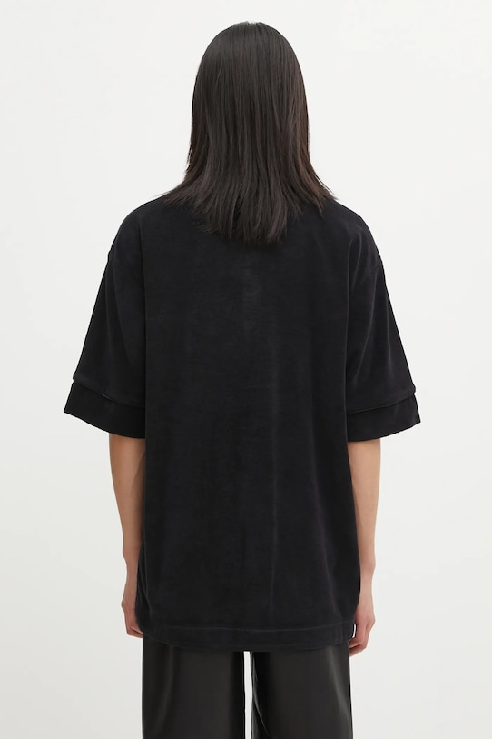 Ρούχα Βαμβακερό πουκάμισο VETEMENTS Towel UH76SH500B μαύρο