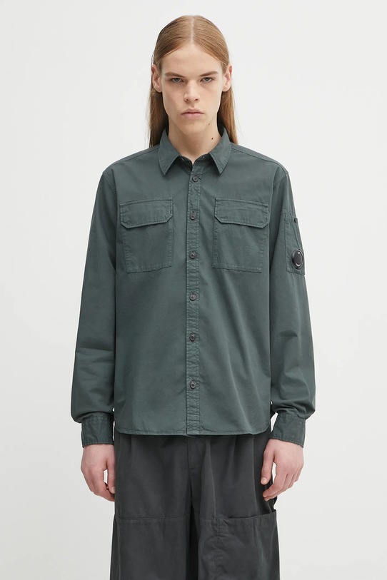 C.P. Company cotton shirt cotton green 19CMSH706A110143G
