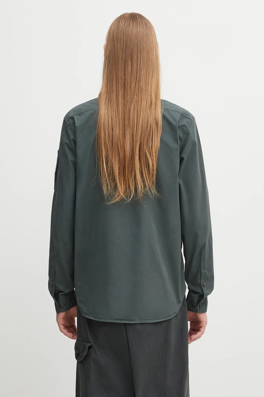 Clothing C.P. Company cotton shirt 19CMSH706A110143G green