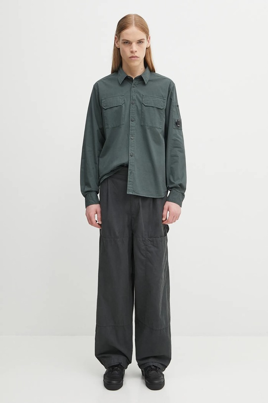C.P. Company cotton shirt 19CMSH706A110143G green