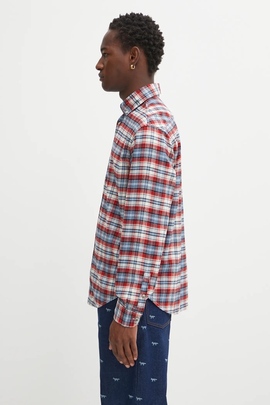 Βαμβακερό πουκάμισο Napapijri G-Trekking 3 NP0A88TLCBU1 κόκκινο AW25