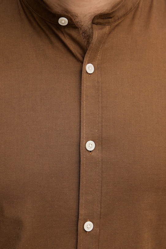 Lindbergh koszula 30.203174A brązowy