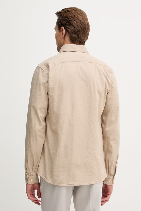 Odzież Lindbergh koszula jeansowa 30.203652 beżowy