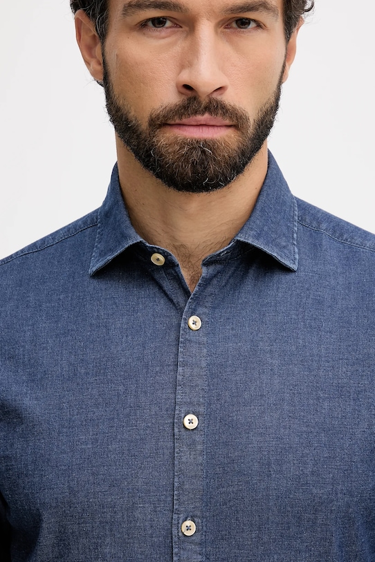 Lindbergh koszula jeansowa granatowy 30.203652