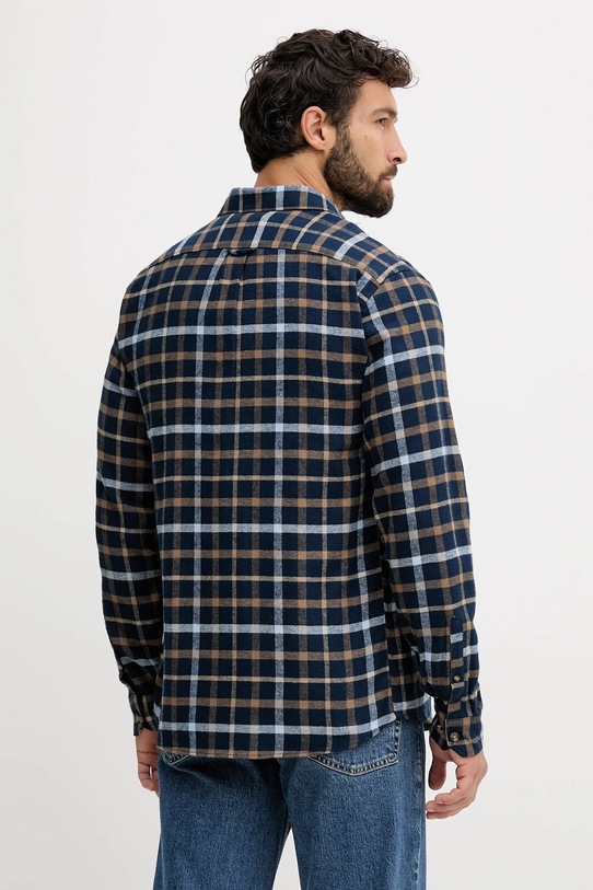 Odzież Lindbergh koszula bawełniana 30.203792 granatowy