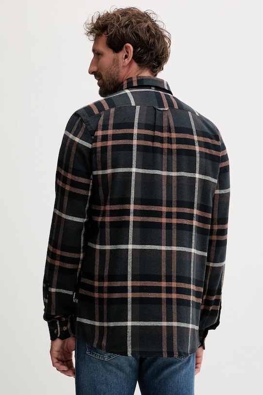 Odzież Lindbergh koszula bawełniana 30.203792 czarny