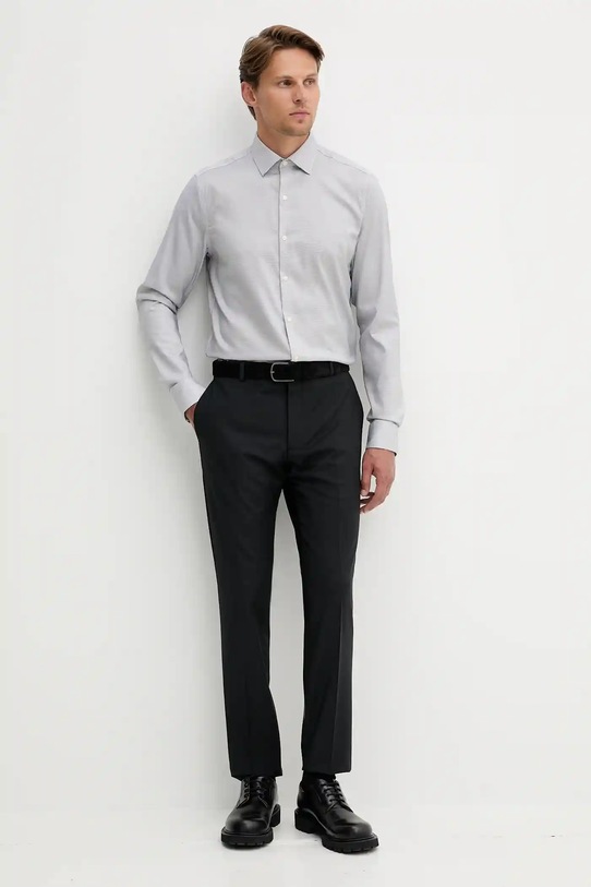 Calvin Klein koszula LV019EU057 niebieski AW25
