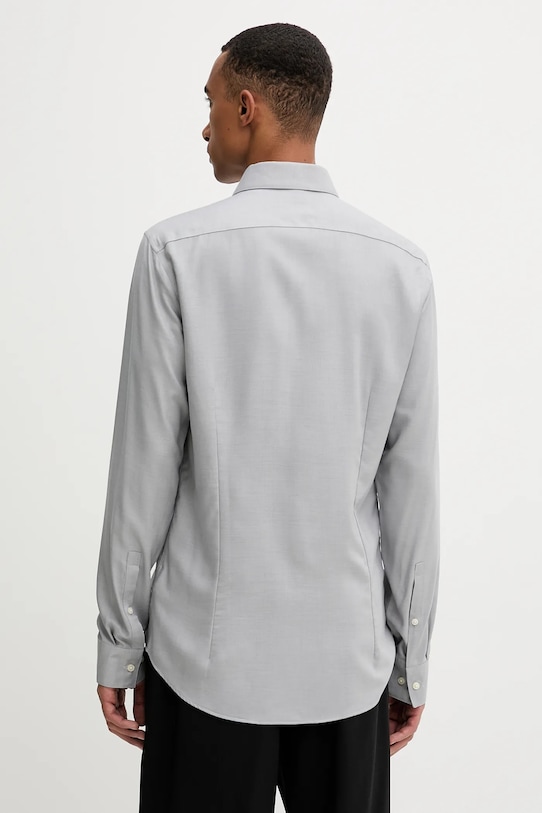 Odzież Calvin Klein koszula z wełną LV019EU066 szary