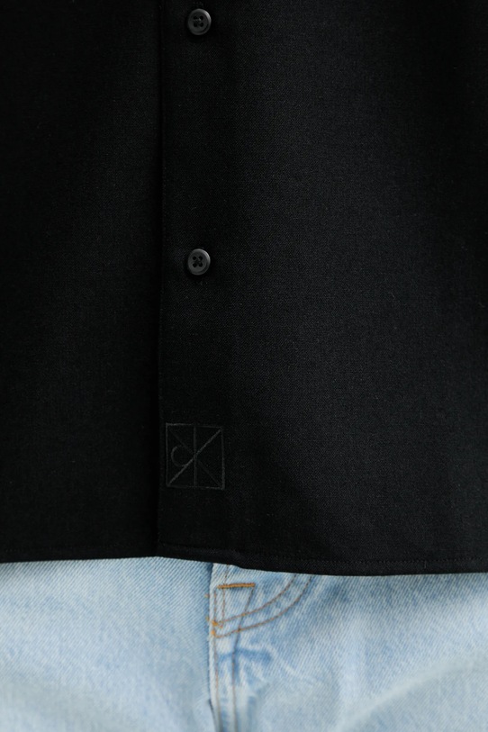 Calvin Klein koszula z dodatkiem wełny LV04LD115G